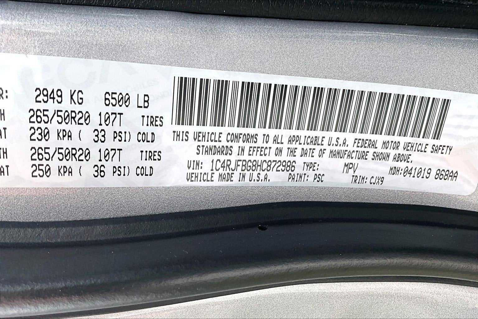 2017 Jeep Grand Cherokee Limited