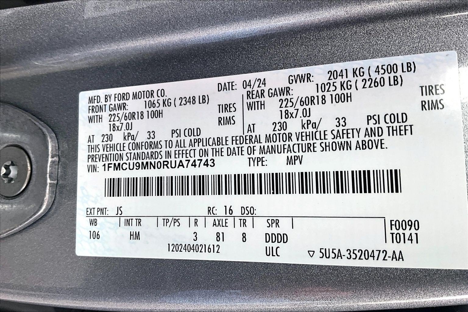 2024 Ford Escape ST-Line