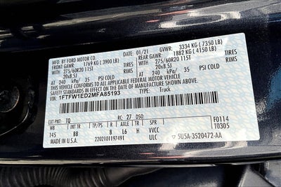 2021 Ford F-150 Platinum