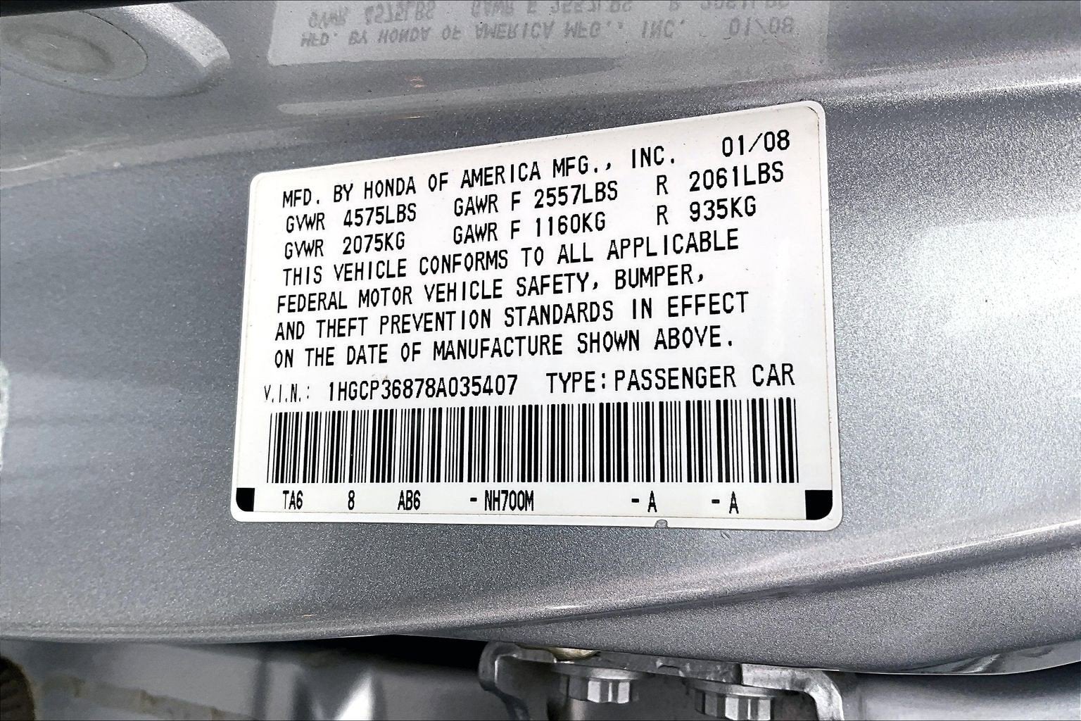 2008 Honda Accord Sdn EX-L