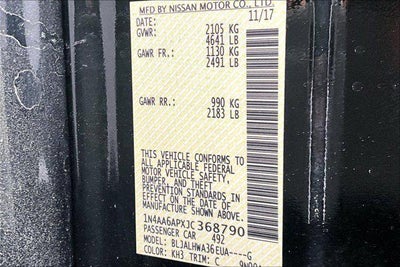 2018 Nissan Maxima Platinum