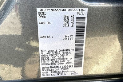 2024 Nissan Altima 2.5 SV