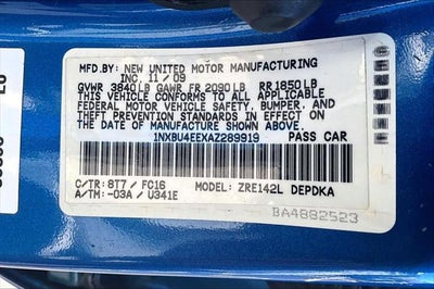 2010 Toyota Corolla LE