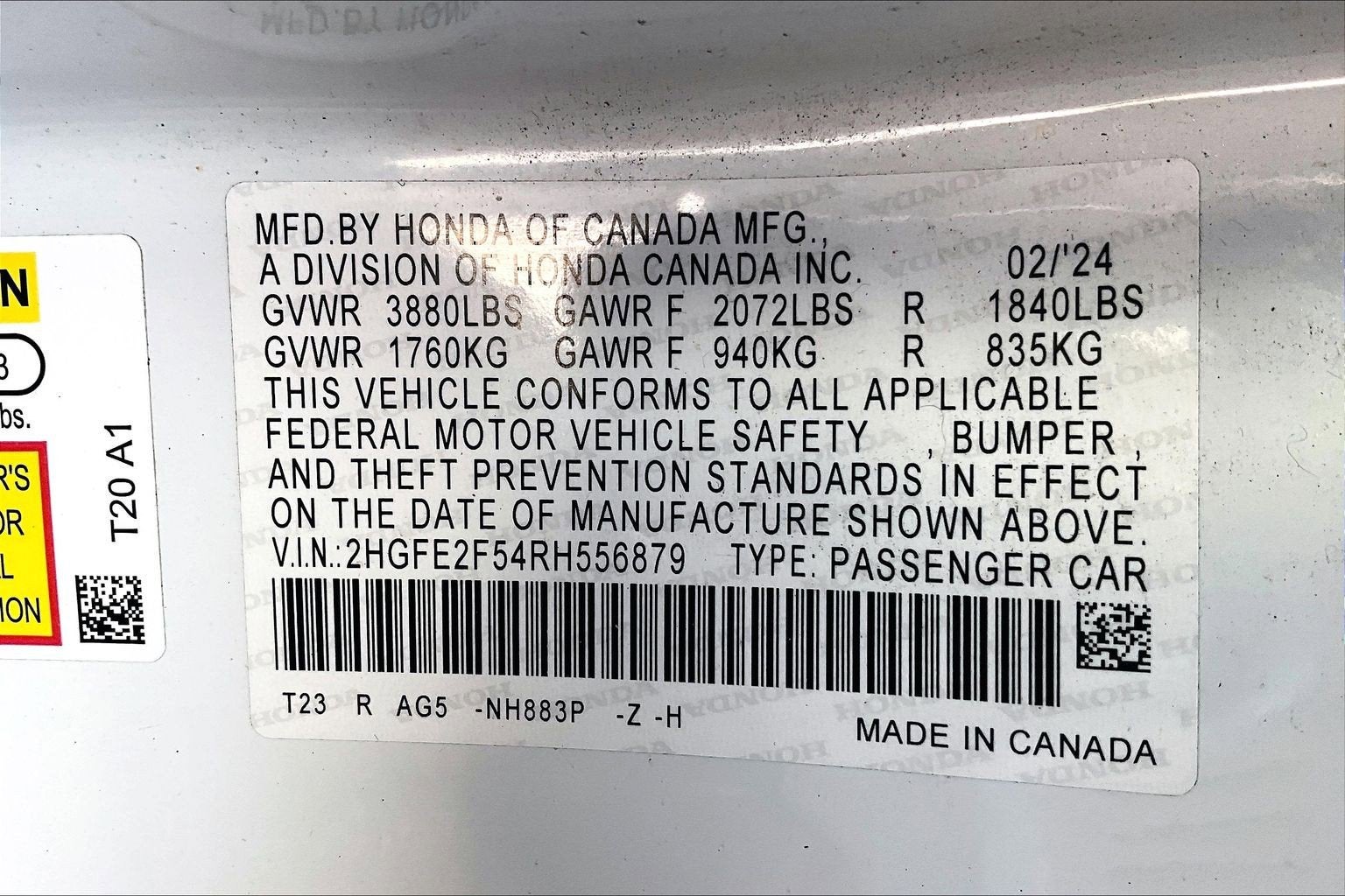 2024 Honda Civic Sedan Sport