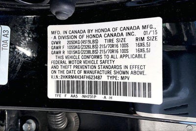 2015 Honda CR-V LX