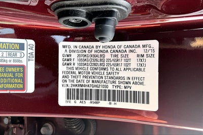 2016 Honda CR-V SE