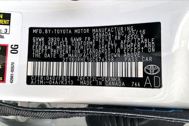 2016 Toyota Corolla LE