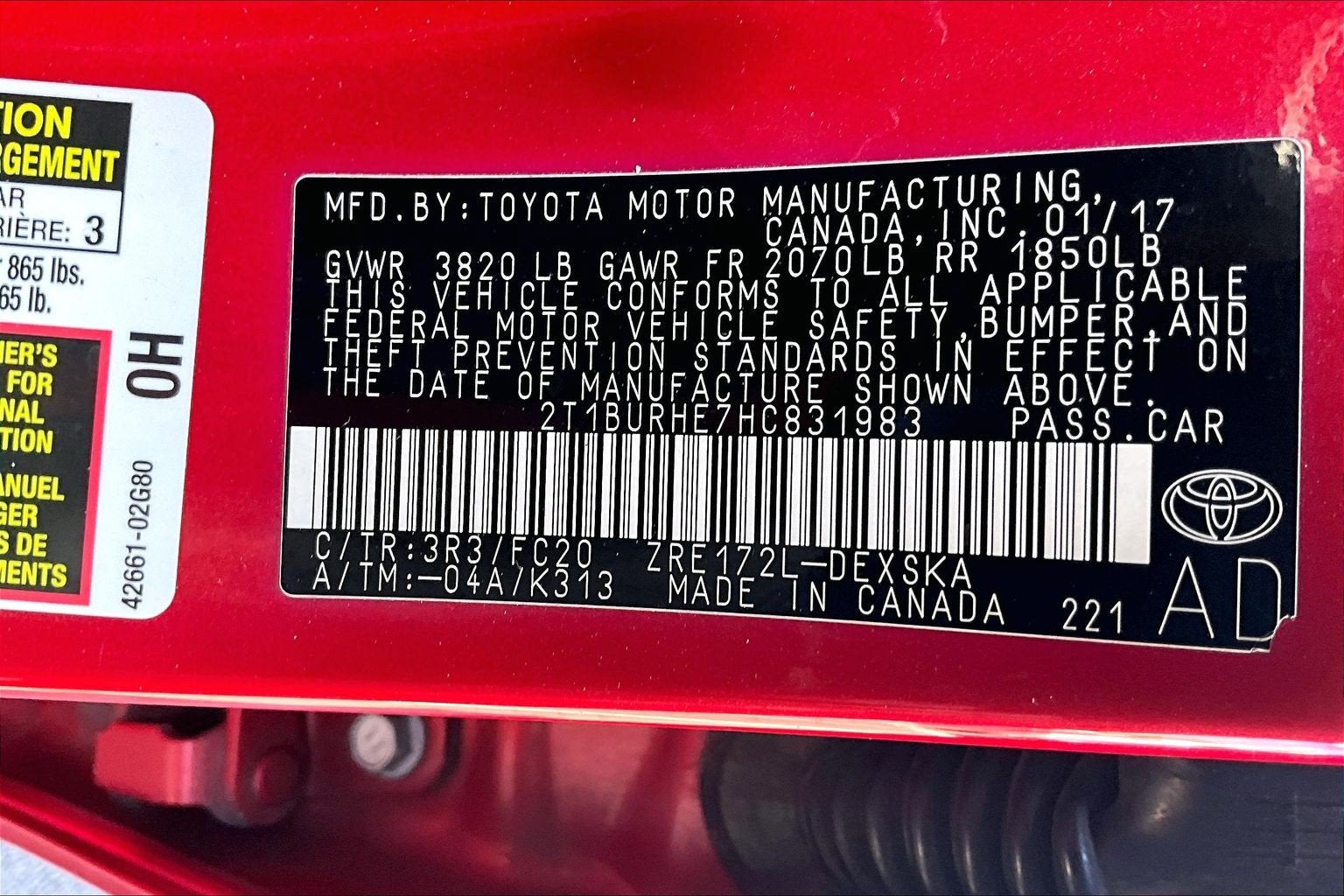 2017 Toyota Corolla SE