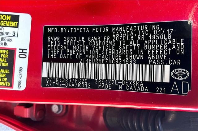 2017 Toyota Corolla SE