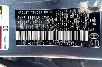 2015 Toyota Corolla LE