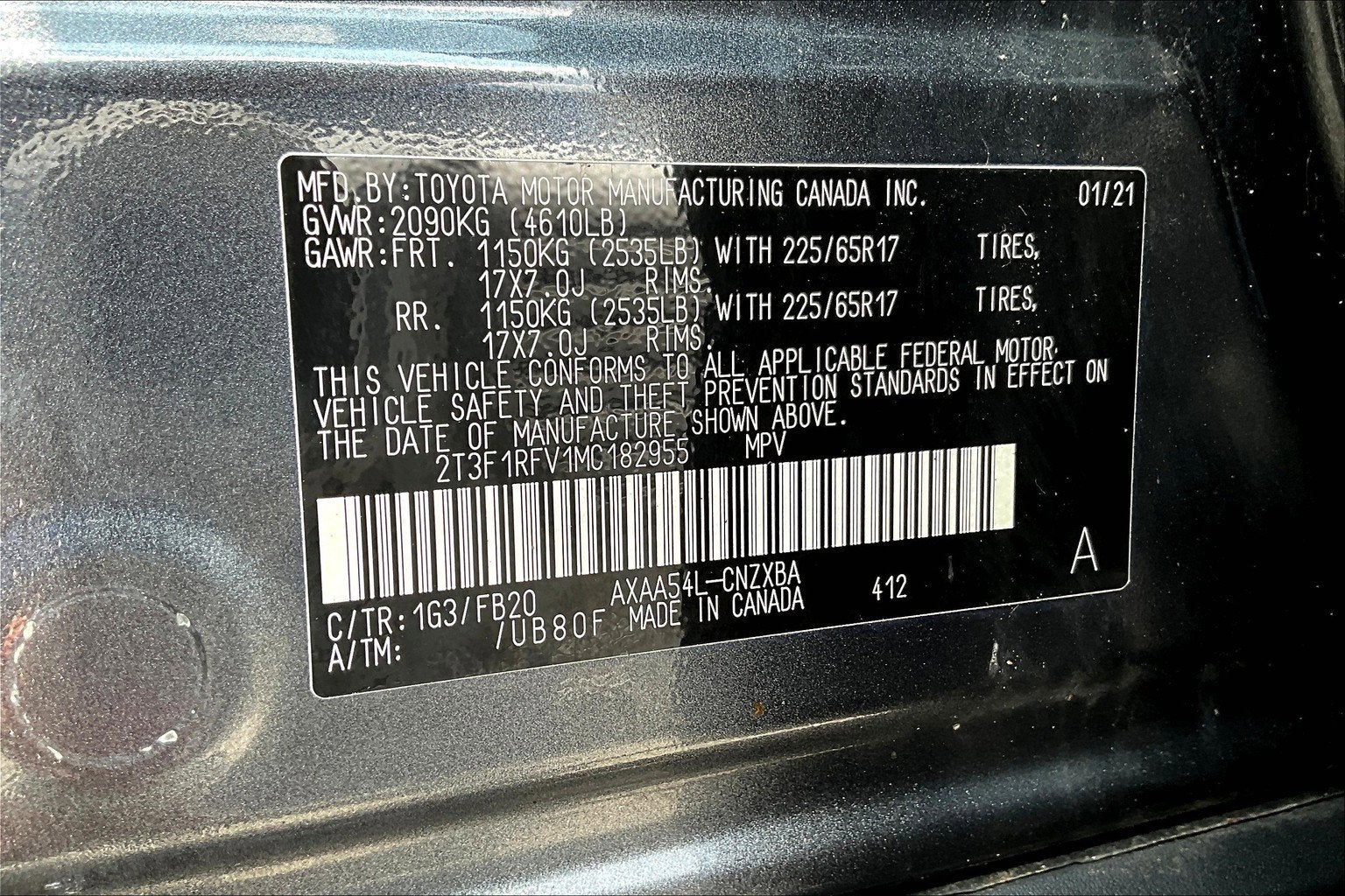 2021 Toyota RAV4 LE