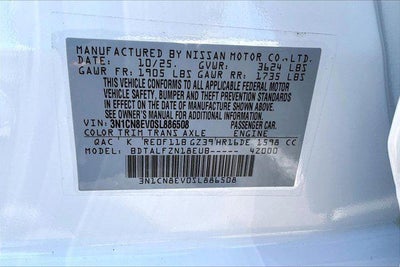2025 Nissan Versa SV
