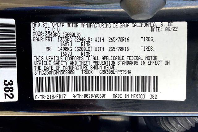 2022 Toyota Tacoma 4WD TRD Off Road