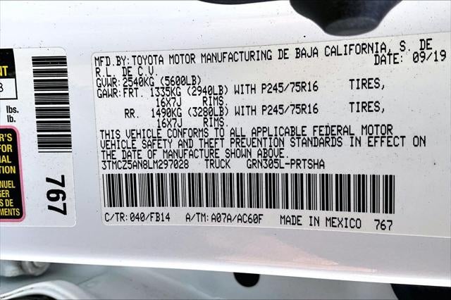 2020 Toyota Tacoma 4WD SR