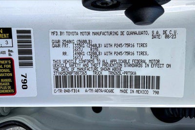 2023 Toyota Tacoma 2WD SR