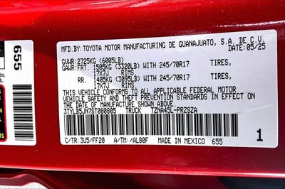 2025 Toyota Tacoma 4WD SR5