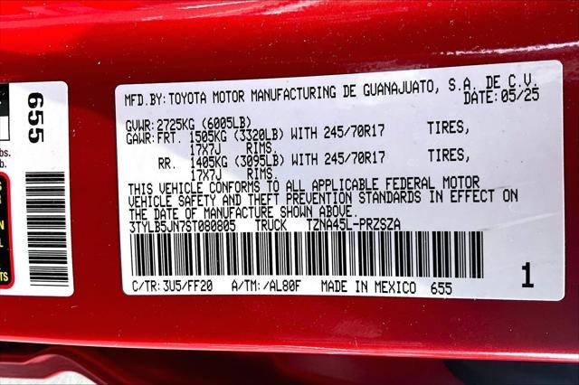 2025 Toyota Tacoma 4WD SR5