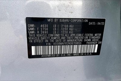 2022 Subaru Legacy Premium