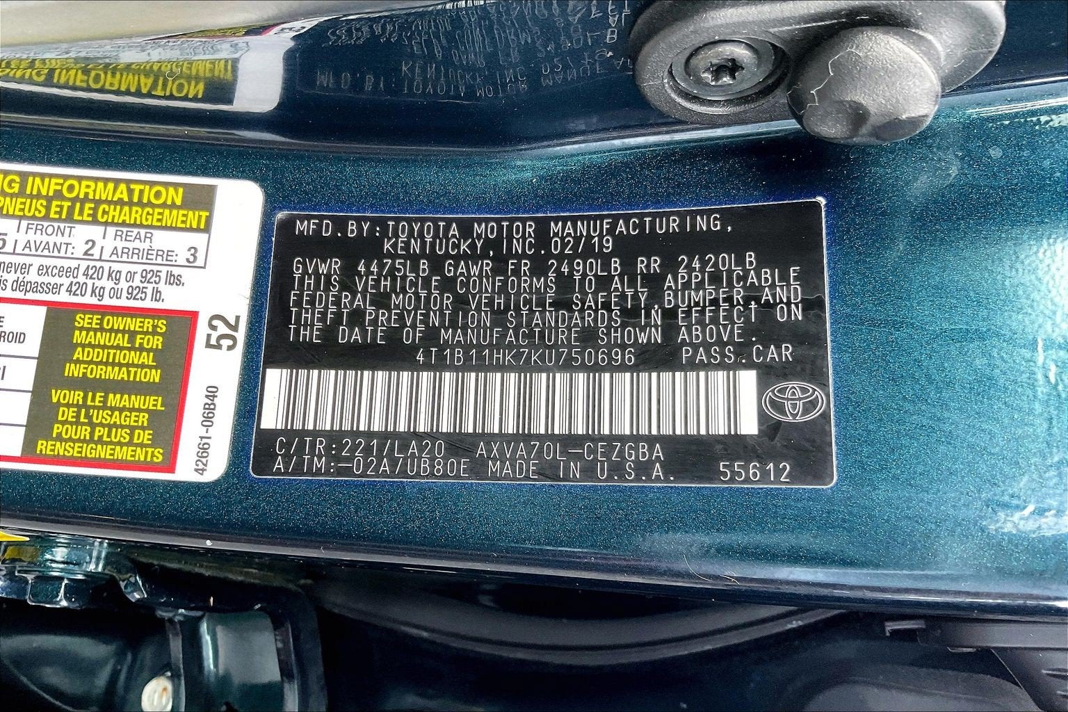 2019 Toyota Camry XLE