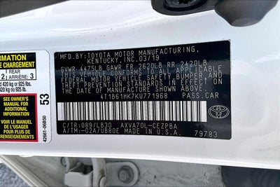 2019 Toyota Camry XSE