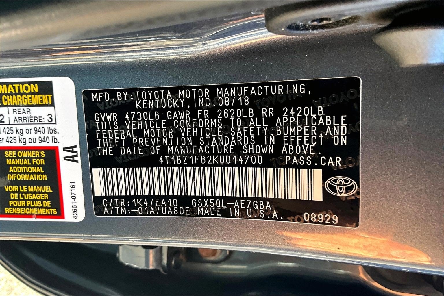 2019 Toyota Avalon XLE