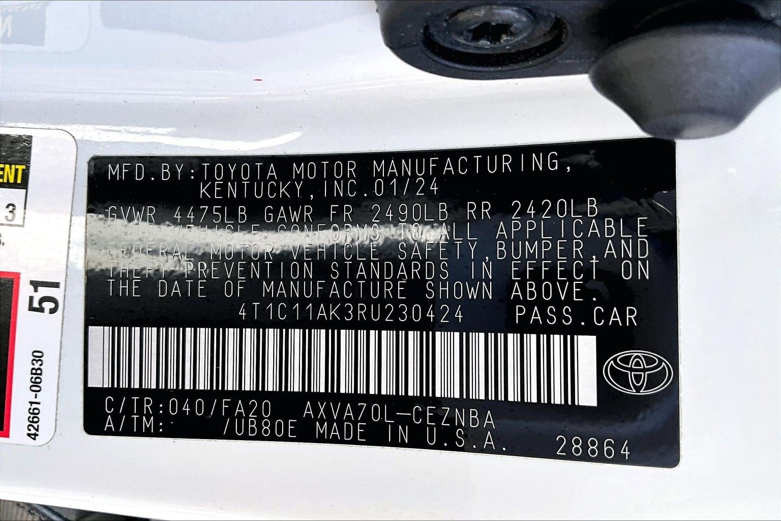 2024 Toyota Camry LE