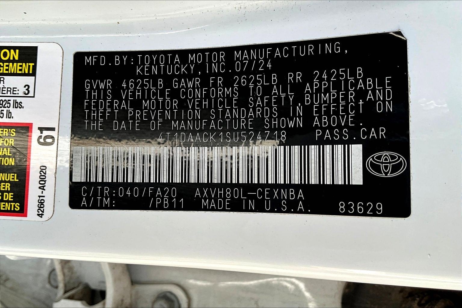 2025 Toyota Camry LE