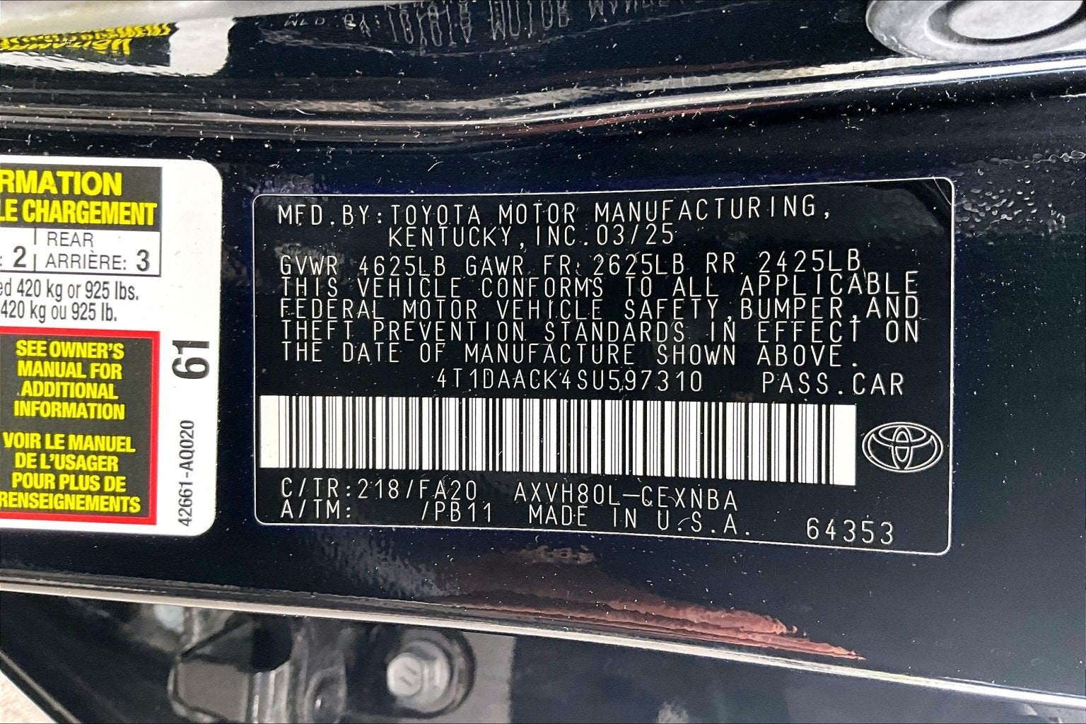 2025 Toyota Camry LE