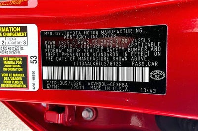 2026 Toyota Camry XSE