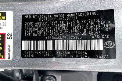 2025 Toyota Camry SE