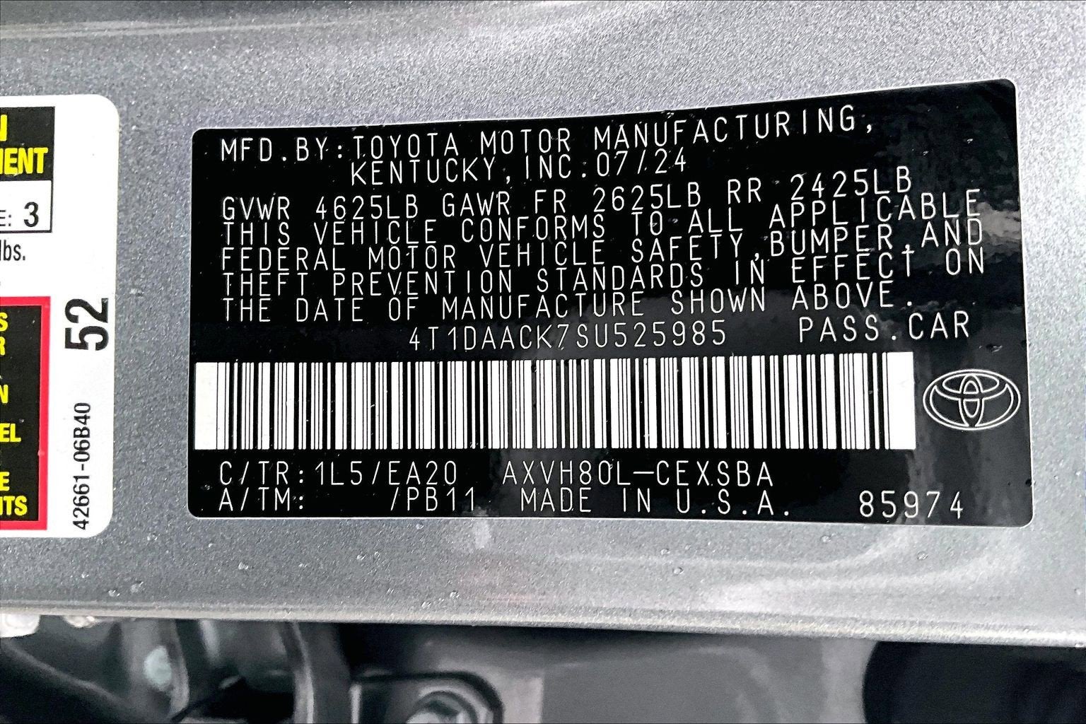 2025 Toyota Camry SE