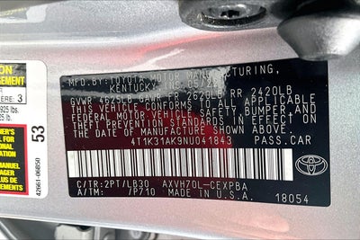 2022 Toyota Camry Hybrid XSE