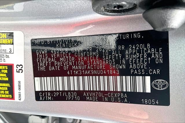 2022 Toyota Camry Hybrid XSE