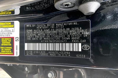 2023 Toyota Camry XSE