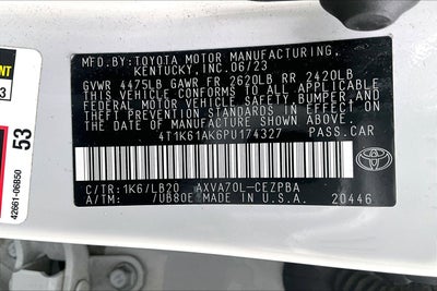 2023 Toyota Camry XSE