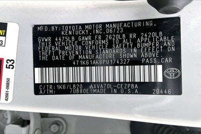 2023 Toyota Camry XSE