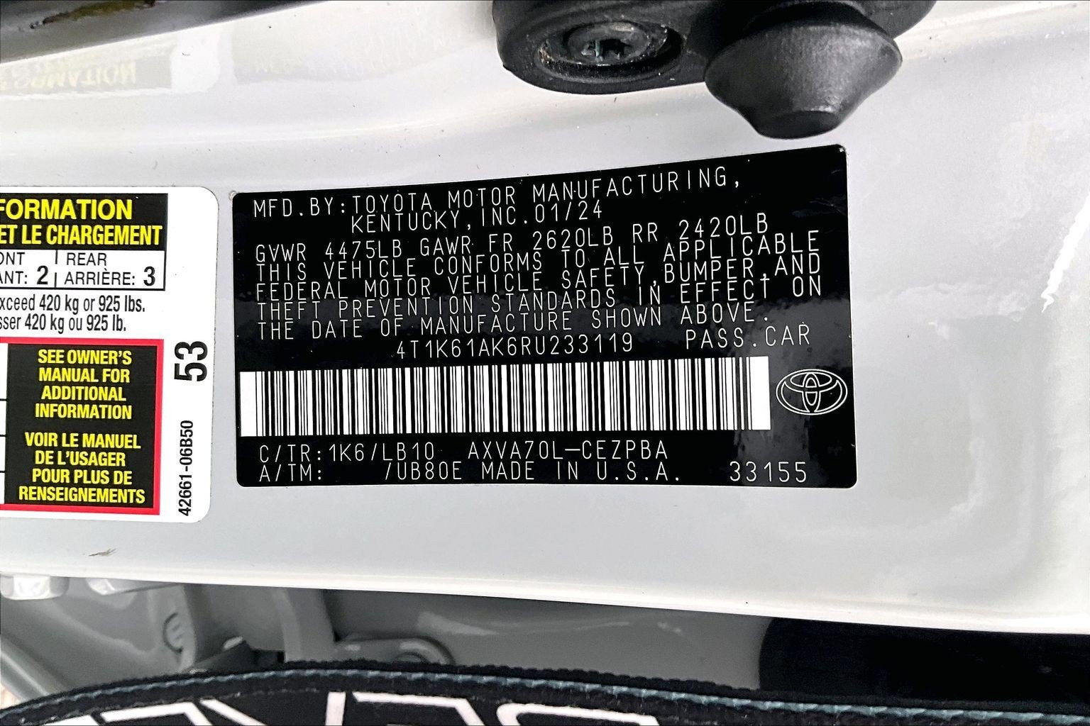 2024 Toyota Camry XSE