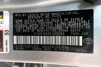 2024 Toyota Camry XSE