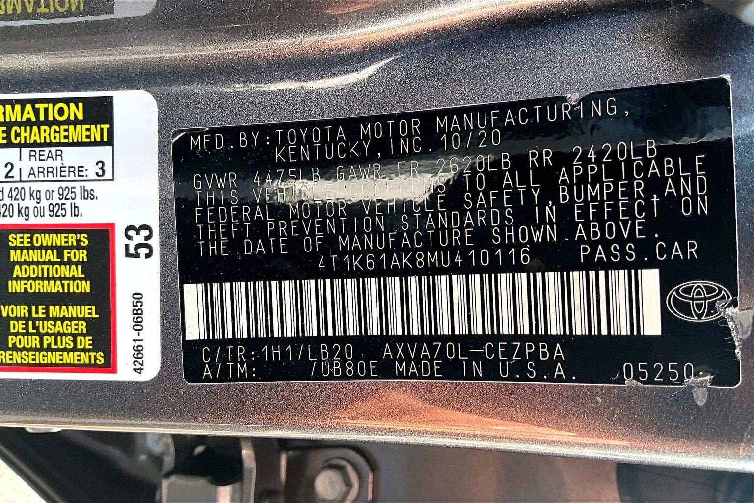 2021 Toyota Camry XSE