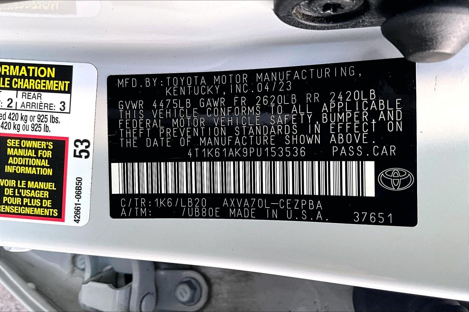 2023 Toyota Camry XSE