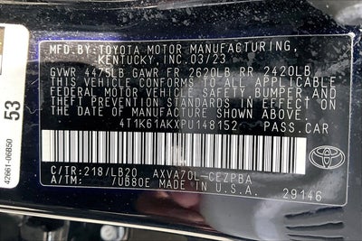 2023 Toyota Camry XSE