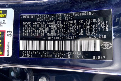 2022 Toyota Camry XSE V6