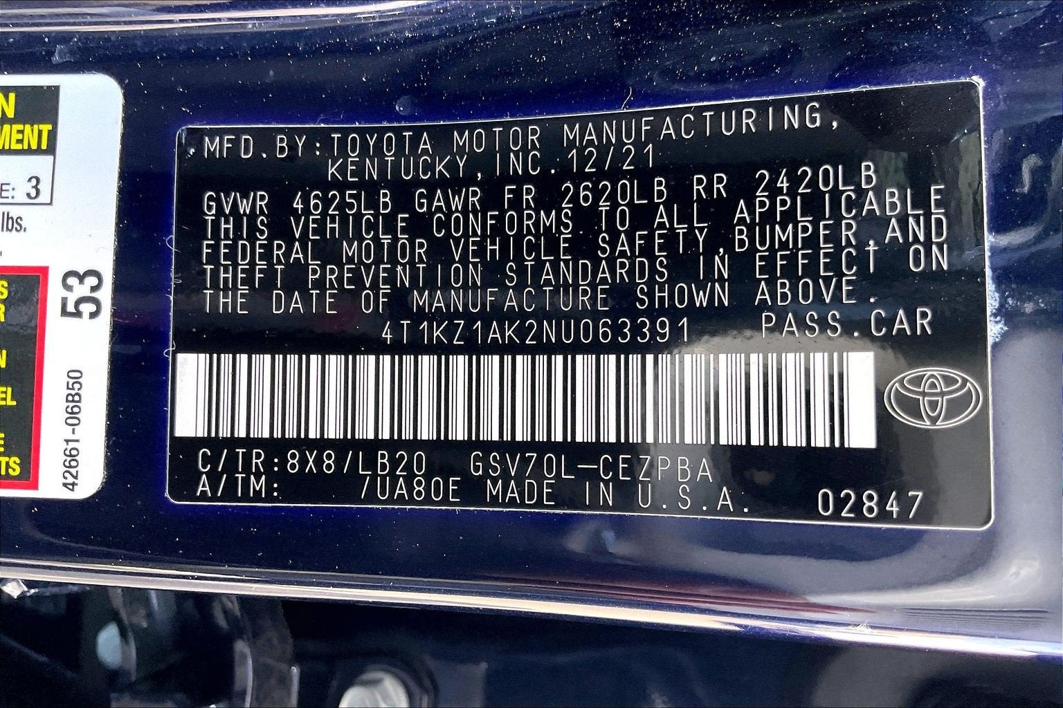 2022 Toyota Camry XSE V6