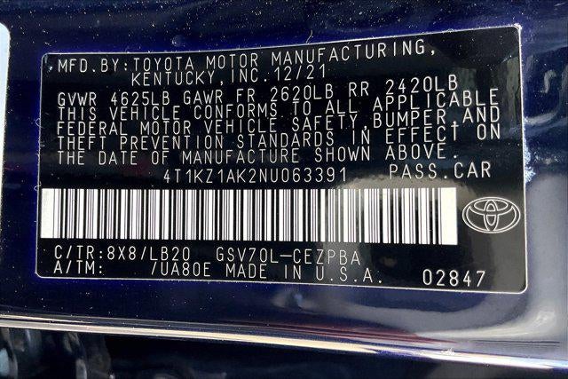2022 Toyota Camry XSE V6
