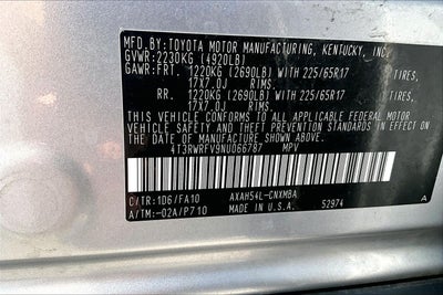 2022 Toyota RAV4 Hybrid XLE