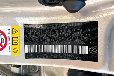 2018 Lexus ES ES 350