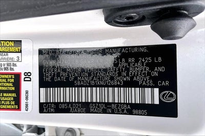 2022 Lexus ES ES 350