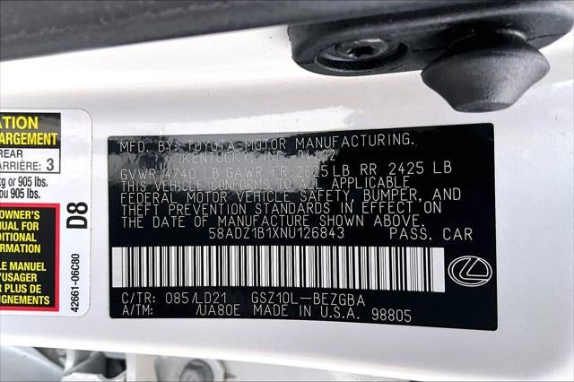 2022 Lexus ES ES 350