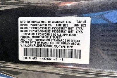 2016 Honda Odyssey EX-L