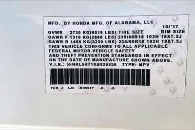 2019 Honda Odyssey EX-L